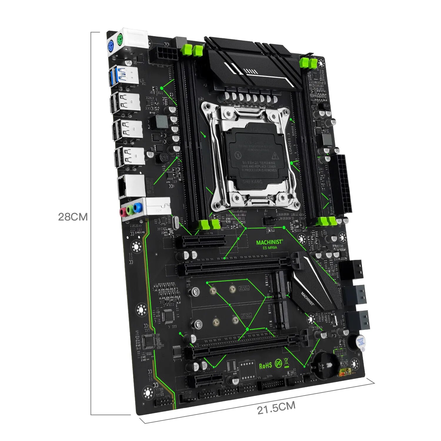 MACHINIST E5 MR9A V1.0 X99 Mot - X99 Dual Cpu Motherboard Combo 评论和价格